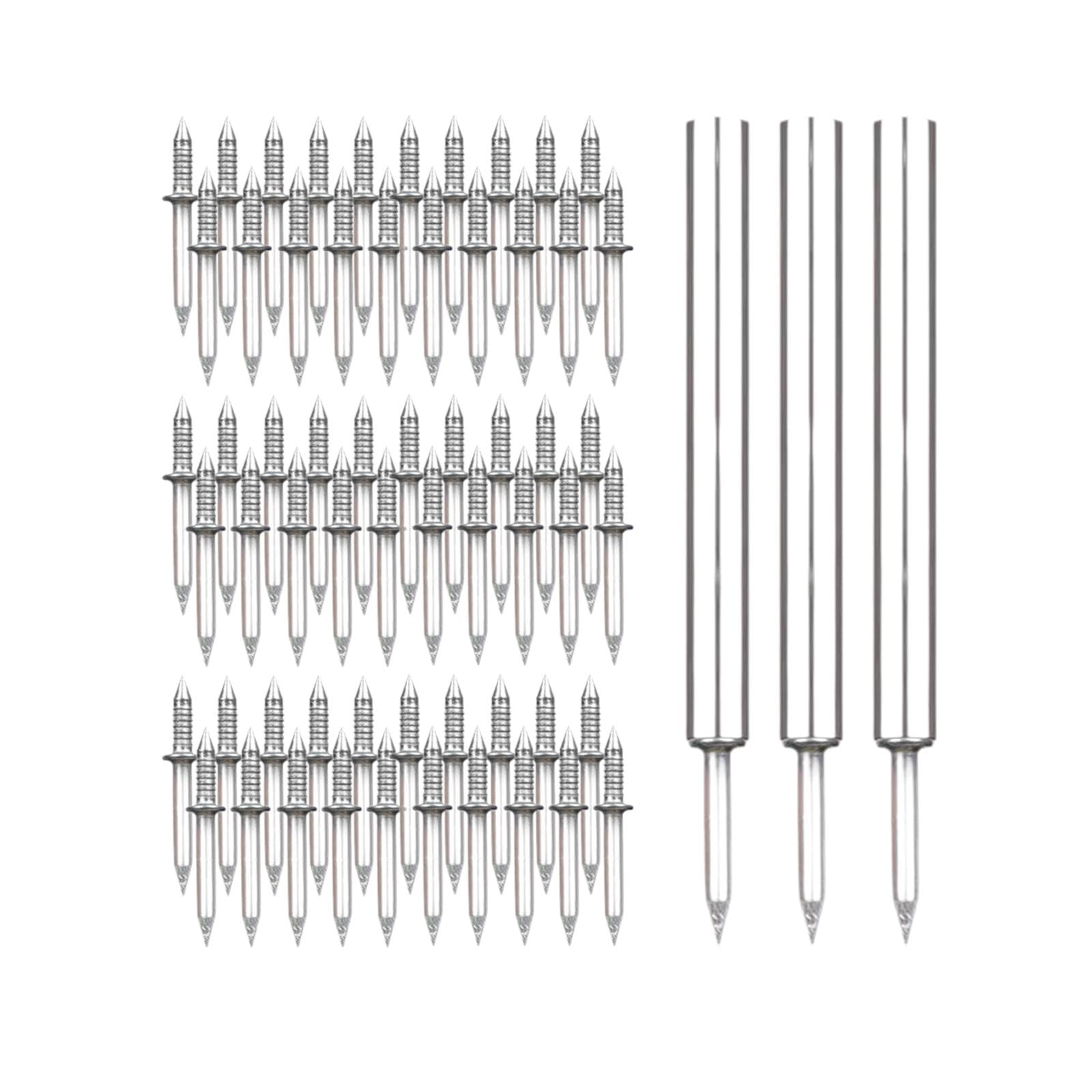Mocturnity Lot de 200 vis filetées à double tête pour plinthes sans soudure, avec clou
