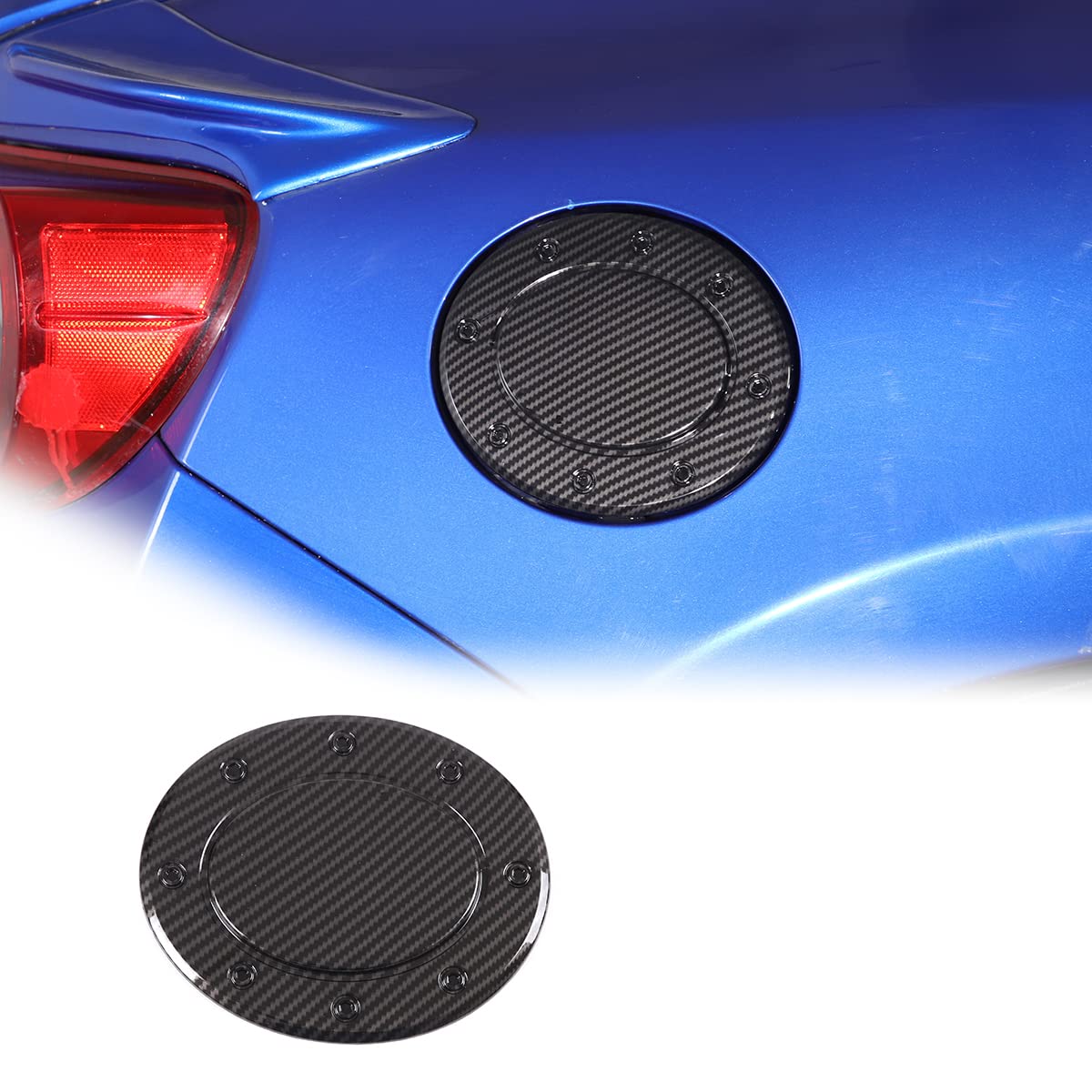 Carbon Fiber ABS Car Fuel Tank Cover Trim Oil Gas Cap Exterior Decoration Sticker For Subaru BRZ Toyota 86 2013-2020