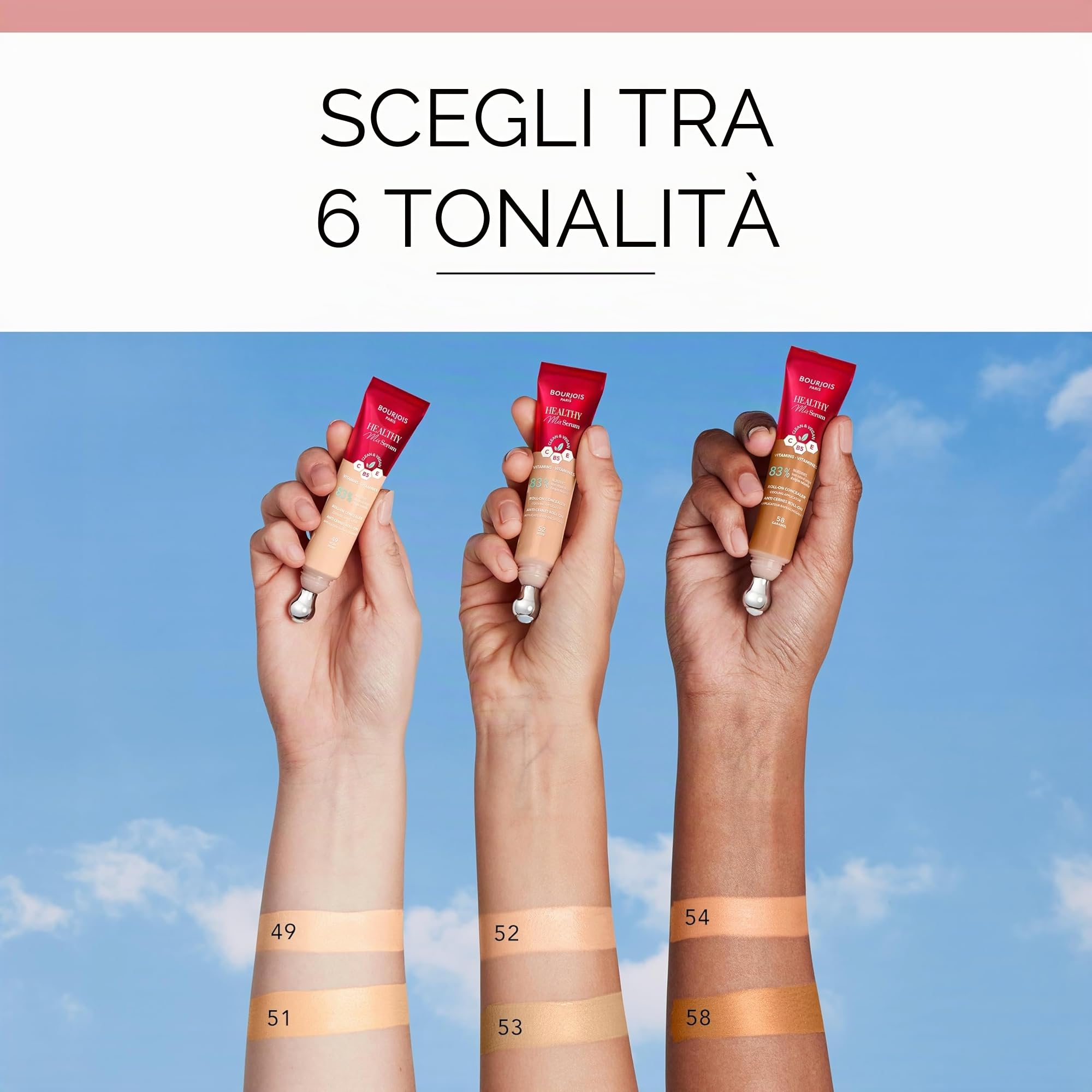 Bourjois correttore Healthy Mix Serum Corrector Lã­Quido 52-Beige 11Ml, 11 ml