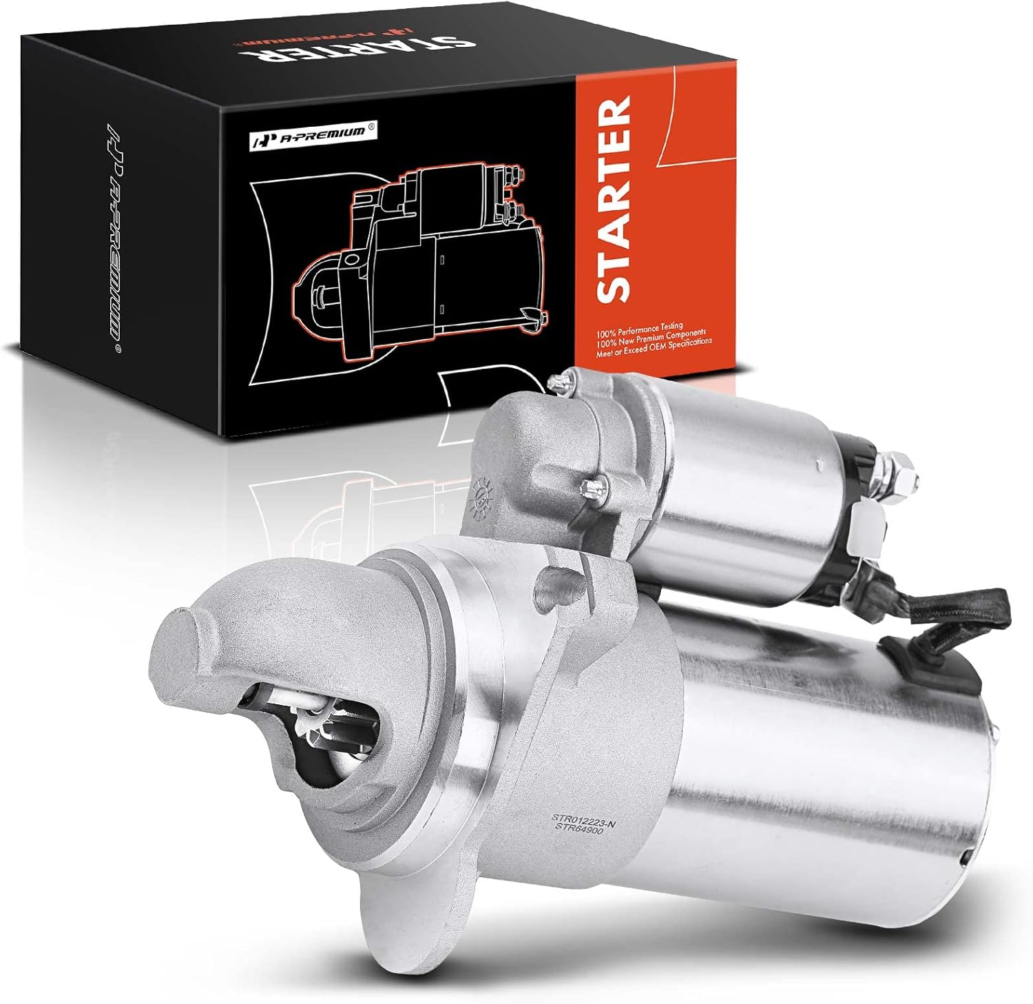 A-Premium Starter Motor Compatible with Chevy Colorado, Trailblazer & GMC Canyon, Envoy & Buick Rainier & Hummer H3 & Isuzu Ascender, 2.8L 3.5L 4.2L, 12V 1.6KW 11 Teeth Clockwise, Replace# 10465527