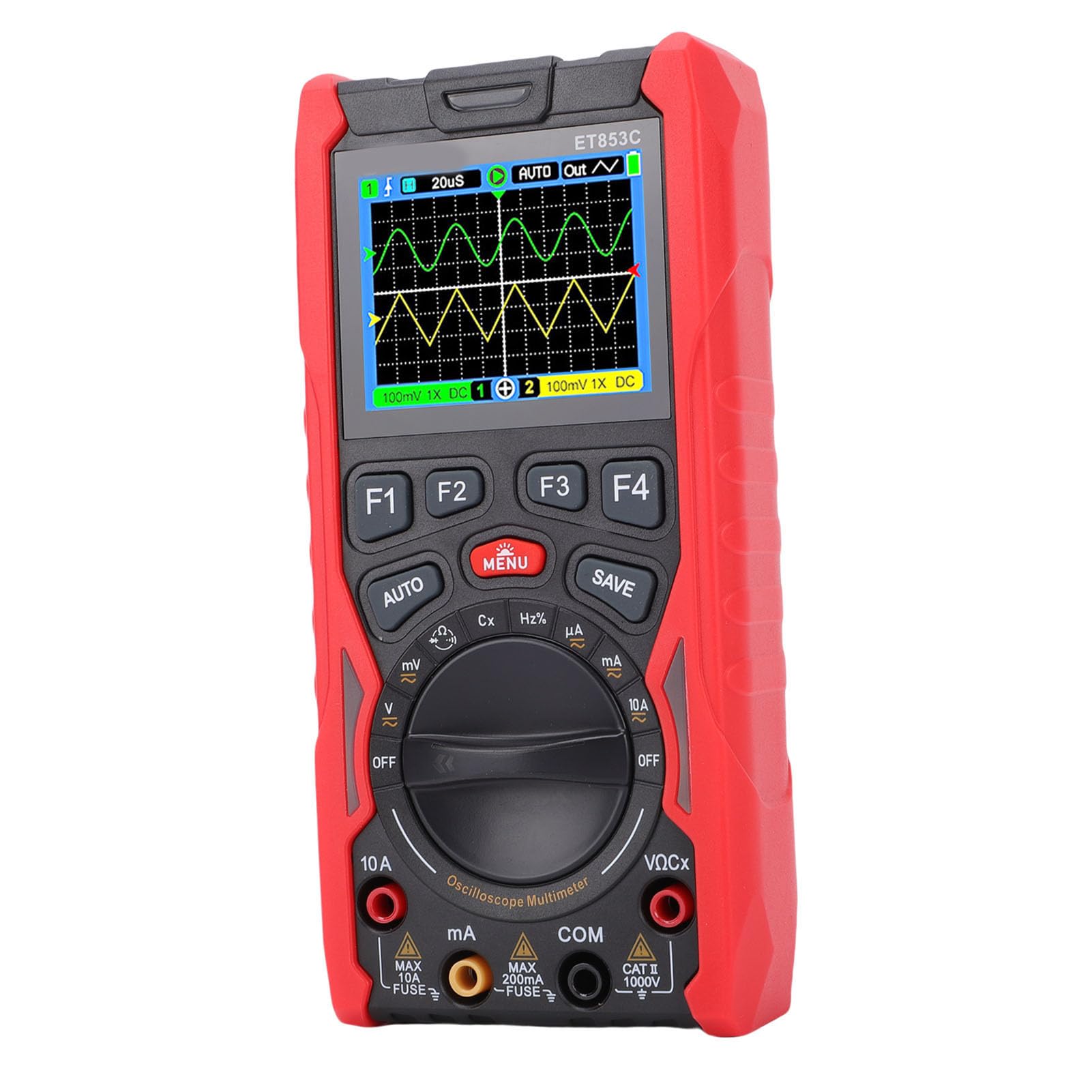 Multímetro de Osciloscopio Digital Versátil 3 en 1 con Ancho de Banda de 40 MHz para Uso en Laboratorio y Campo