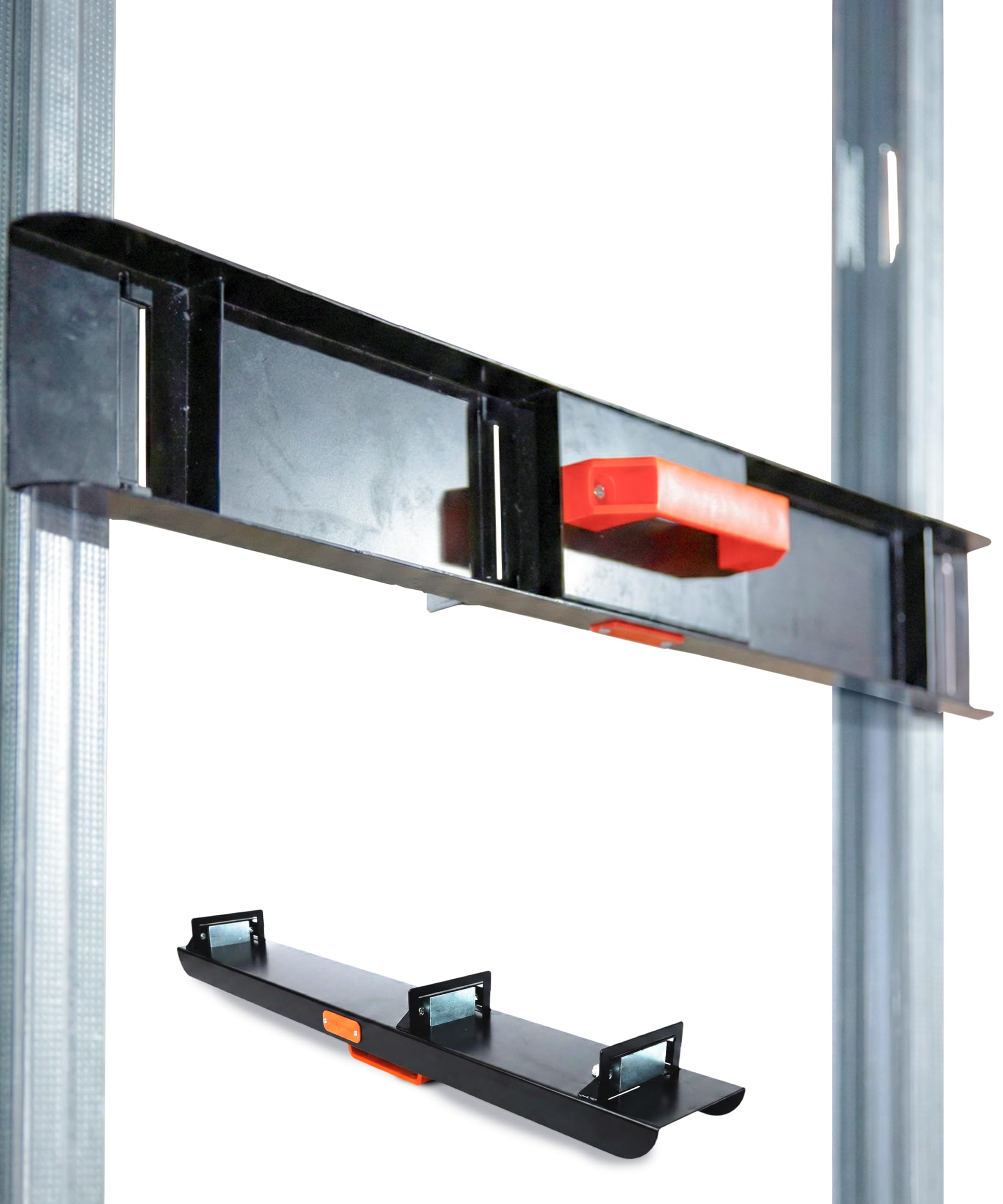 Metal Stud Genie® Magnetic Framing Jig Hand Tools - Professional Dry Lining Tool for Solo Installation, Metal Partitioning Tools, C-Stud Fixer, Auto-Aligns 400mm & 600mm, Hands Free Holder
