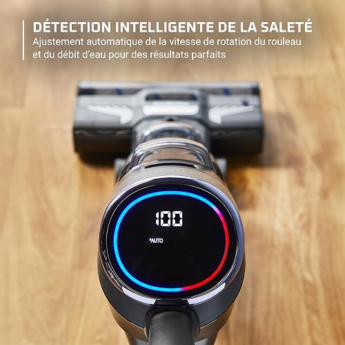 Rowenta X-Clean 4 Aspirateur Balai Laveur sans Fil, Aspiration et Lavage Puissant, Intelligent, Autonomie 50min, Autonettoyage GZ5036WO, Gris - 8