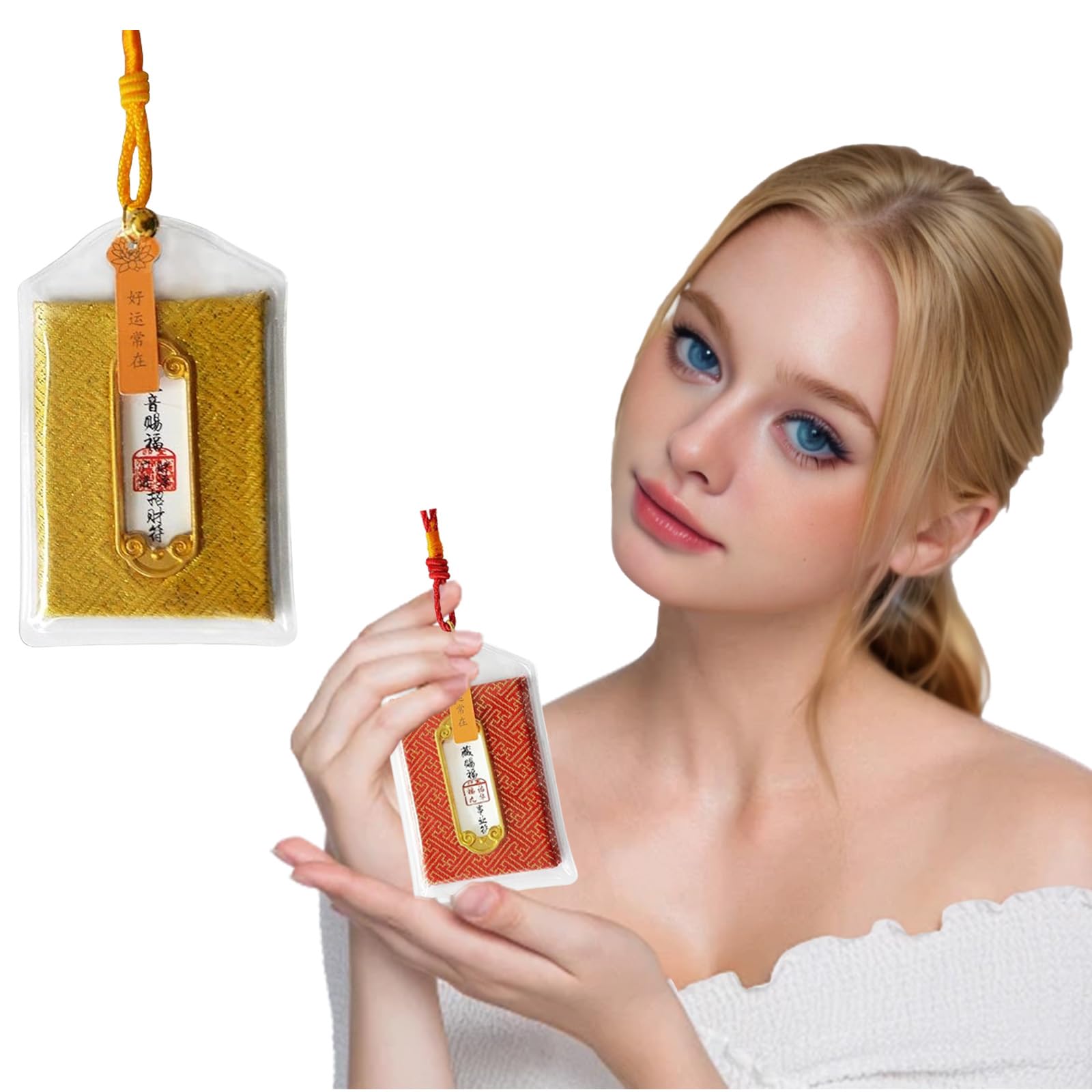 LVBGQVL 2 pcs Japanese omamori for Blessing Inviting Wealth/Getting Good Job/Traditional Handmade