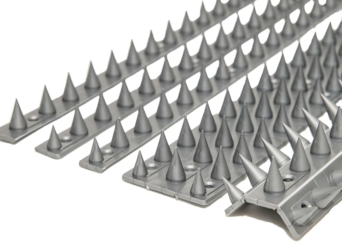 the Cactus Fence Wall Spikes: Pack of 10 (4.5M to 13.5M) – METALLIC