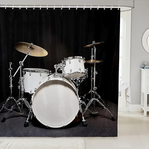 Miniatura 7 de Erosebridal Cortina de baño de fresa de 72 pulgadas de ancho x 78 pulgadas de largo, cortina de ducha rosa con fresas para niños, niñas y mujeres,