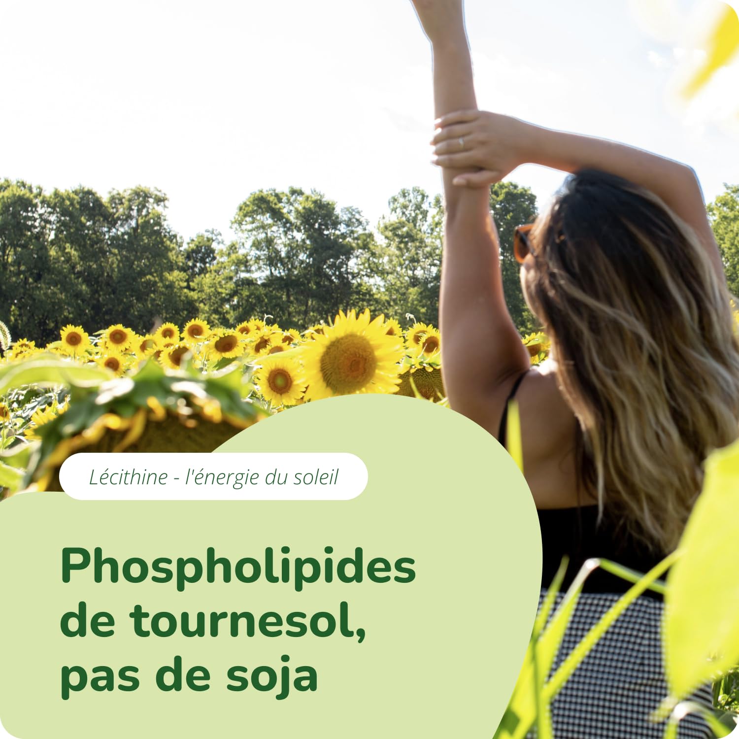Lécithine de Tournesol 1800 mg | BIO et VEGAN | 120 Gélules | Qualité Supérieure : Sans Additifs ni OGM | Vegavero®