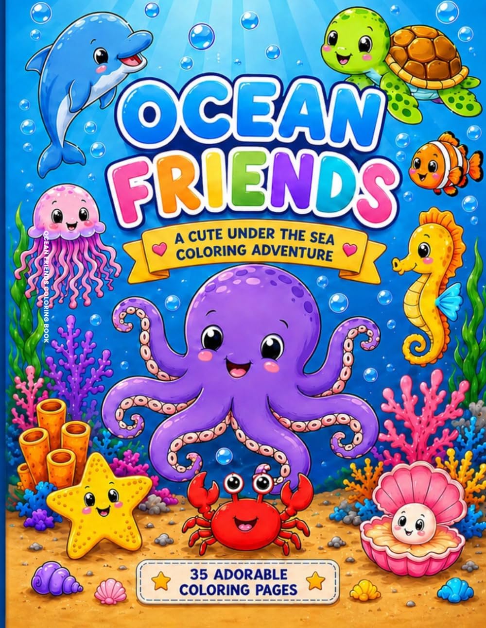 OCEAN FRIENDS: A CUTE UNDER THE SEA COLORING ADVENTURE