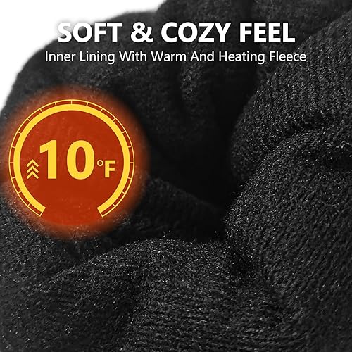 Miniatura 4 de Guantes de esquí impermeables de invierno para niños, hombres y mujeres, guantes perfectos para clima frío para ciclismo, conducción, correr