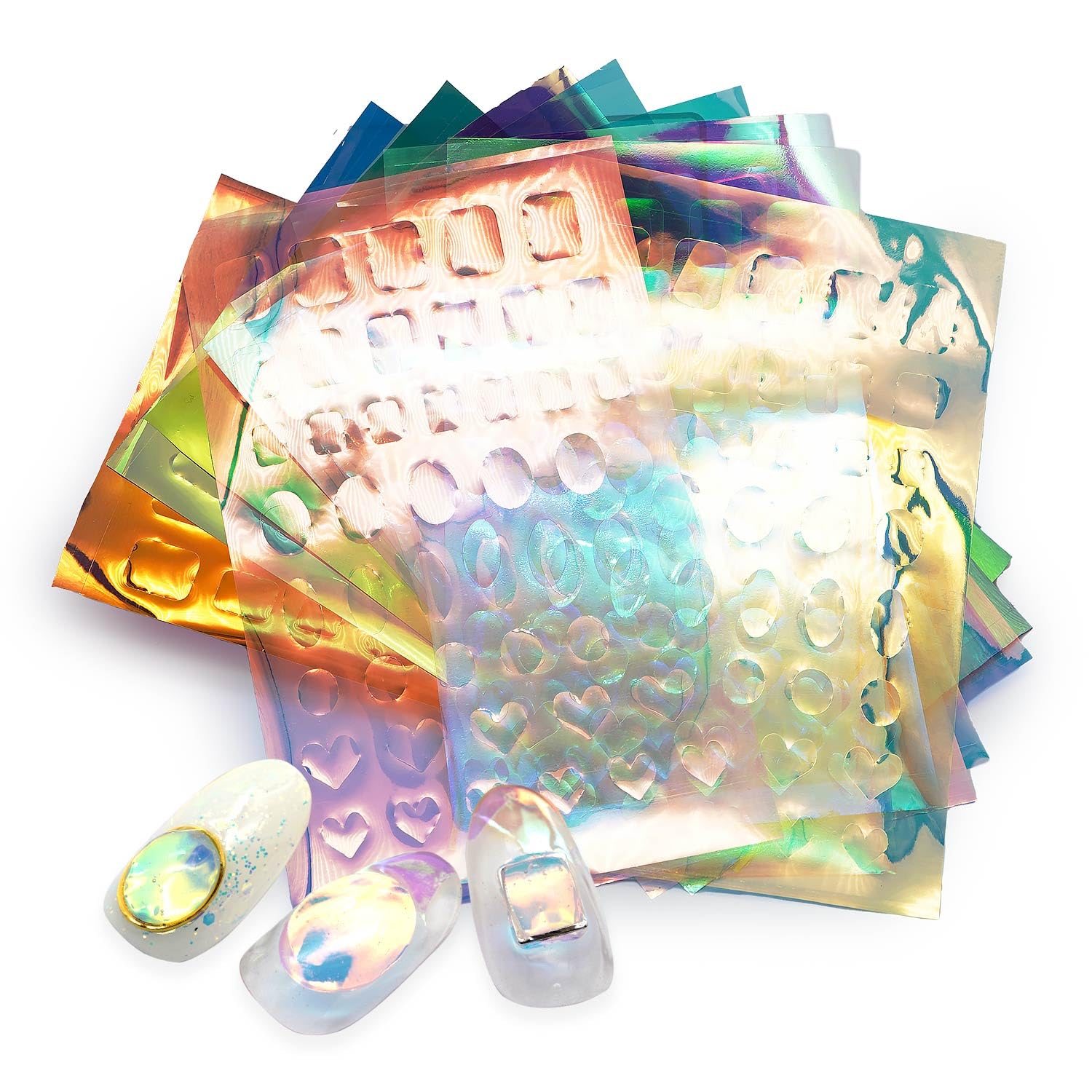 Amazon.co.jp: aoyiro カット済みオーロラフィルム11色入り 氷フィルム