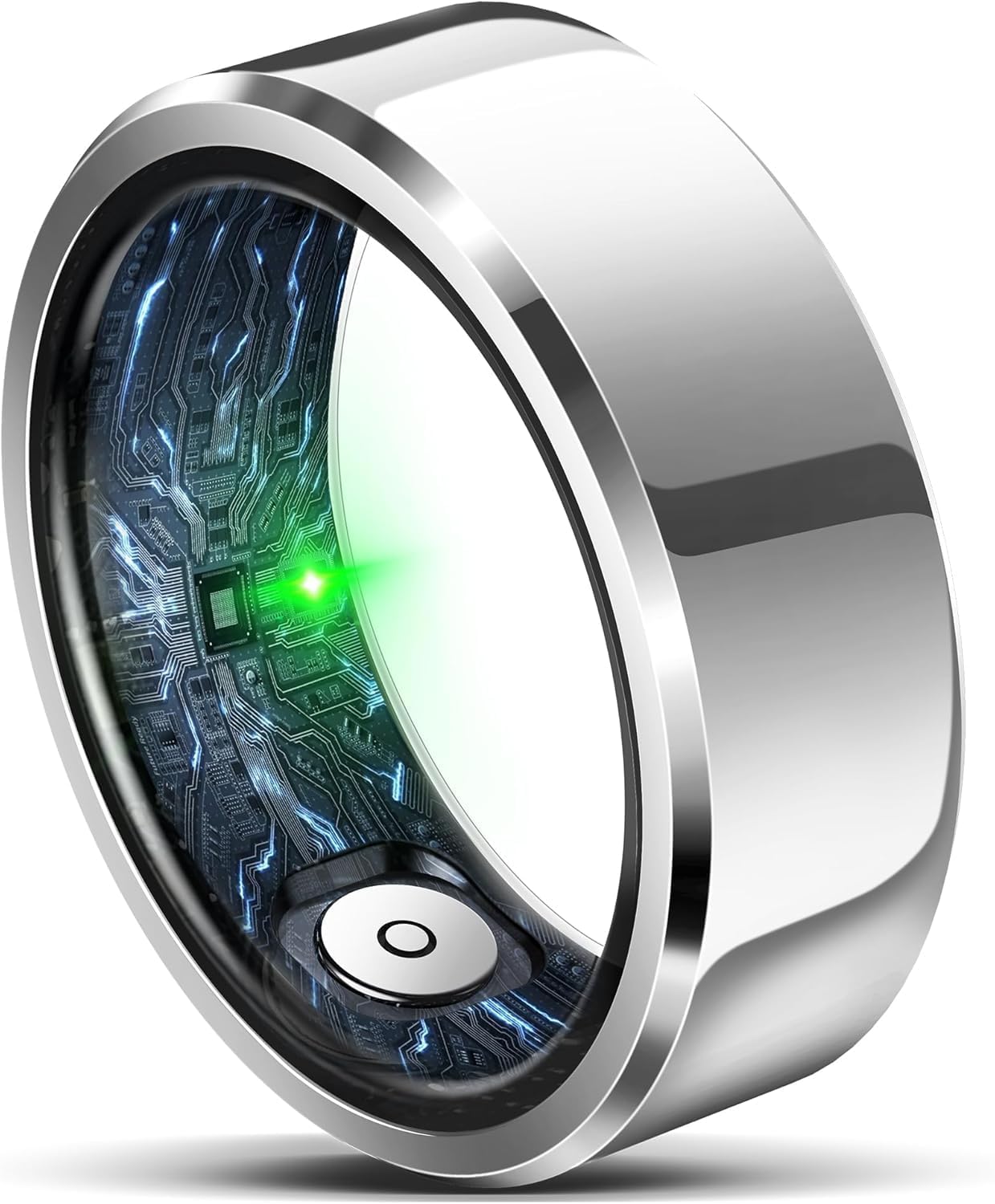Smart Ring for Women Men, Fashion Minimalist Fitness Ring & Sleep Tracker Ring with Heart Rate, Blood Pressure,5ATM Waterproof Health Ring,Gifts for Women Men Gift,No Subscription (12,Silver)-picture-33