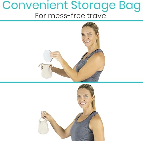 Miniatura 7 de Vive Almohadillas de repuesto para aplicador de loción de espalda (paquete de 6)  Esponja de esponja de lufa de largo alcance para autoaplicación