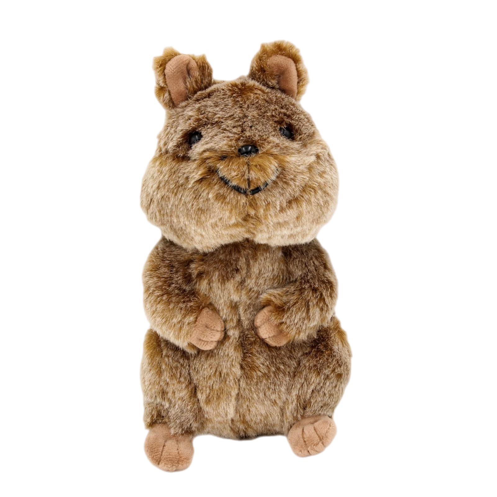 Kawaii Quokka Kangaroo Plush Stuffed Animal Lifelike Short Tail Kangaroo Plushie Pillow Plush Toy Soft Stuffed Squirrel Pillows for Gifts Home Decor 8.5''