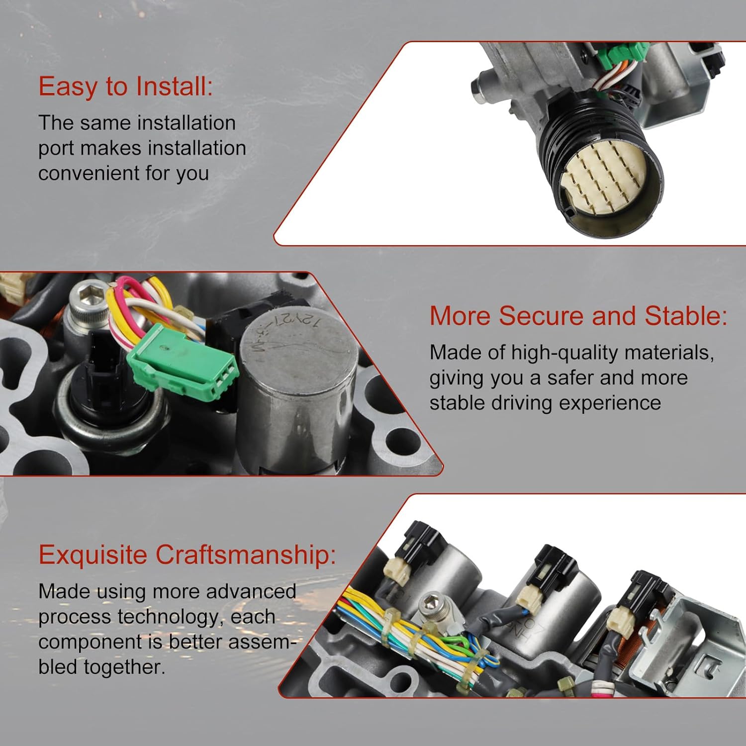 RE0F11A CVT Transmission Valve Body JF015E Valve body Assembly For Nissan Ad Van Almera Cube Versa Sunny Sentra Dayz 2010-2015 Aftermarket Parts Valve Body Transmission Replacement
