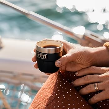 YETI Rambler 4 oz Stackable Cups 2個セット YETI Rambler 4 oz Stackable Cup, Stainless Steel, Vacuum