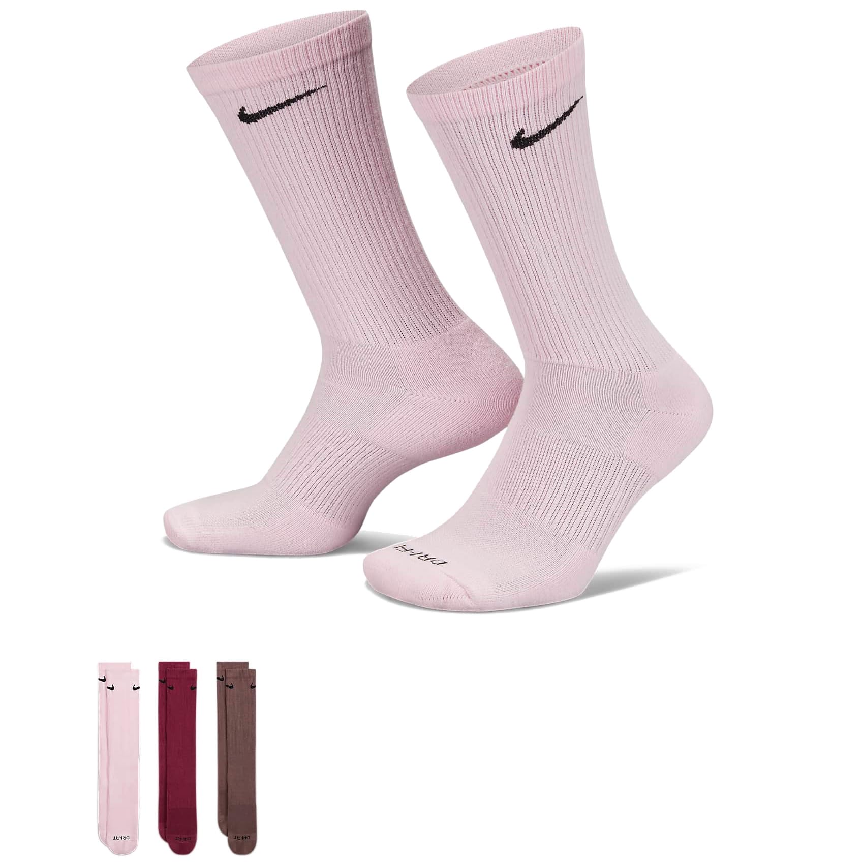 Nike Everyday Plus Cushioned Training Crew Socks 3 Pairs Adult Size L