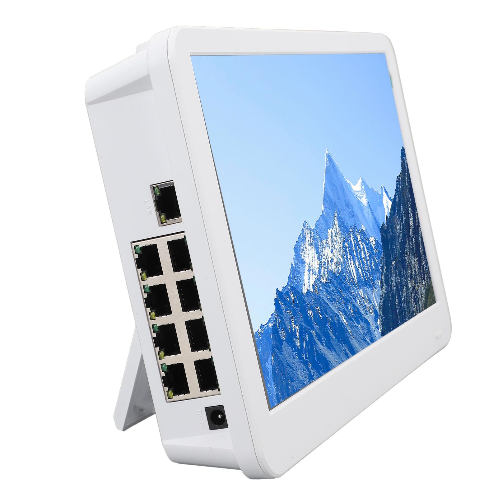 Grabadora de Vídeo de Seguridad, Transmisión WiFi Inalámbrica, Interfaz Multimedia HD, Grabadora de Vídeo con Monitor NVR de 11,5 Pulgadas con Ratón para Vigilancia (Enchufe de