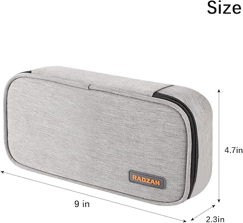 Miniatura 5 de Estuche para lápices de gran capacidad, bolsa de tela Oxford, bolsa de almacenamiento para rotuladores de lápices, soporte para papelería para