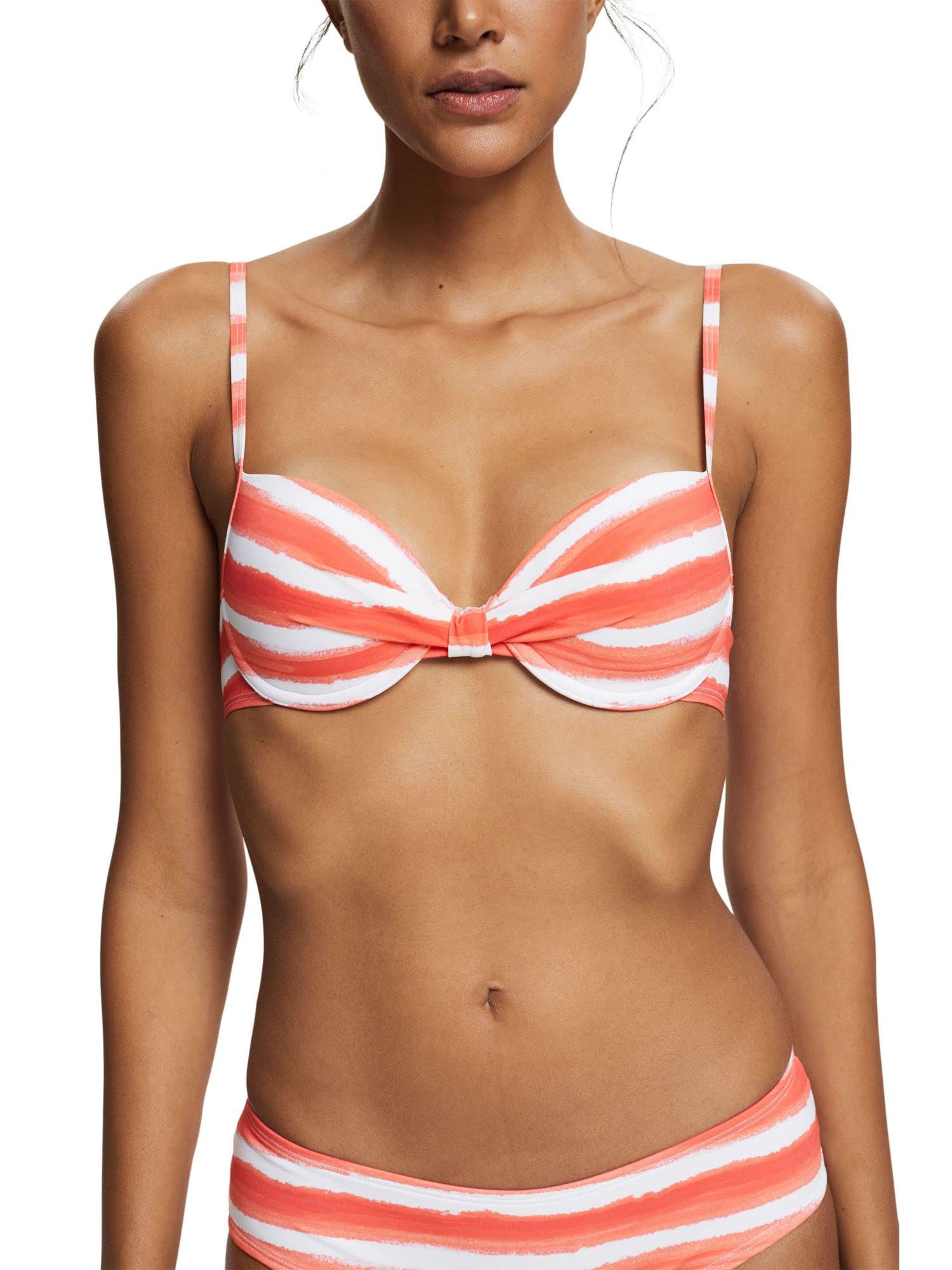 ESPRIT Bodywear Women's Cabrillo Beach RCS pad.Bra Bikini, Coral 3, 36A
