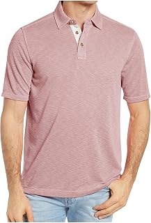 Men's Casual Henley Shirts Classic Button Basic Short Sleeve Shirt Solid Color Tee Shirts Golf Stylish Summer Work Tops