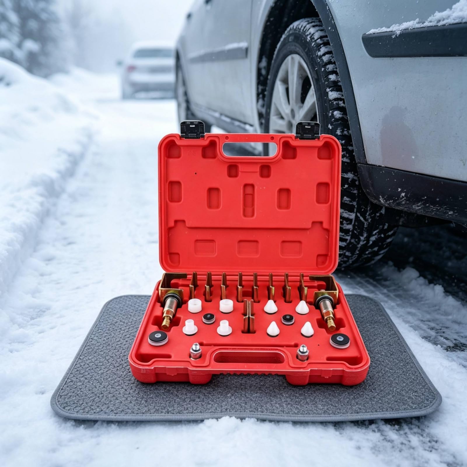 26 Pezzi Kit Adattatori con Valigetta Professionale Kit con Valigetta Degli Attrezzi Durevole Attrezzatura per Garage