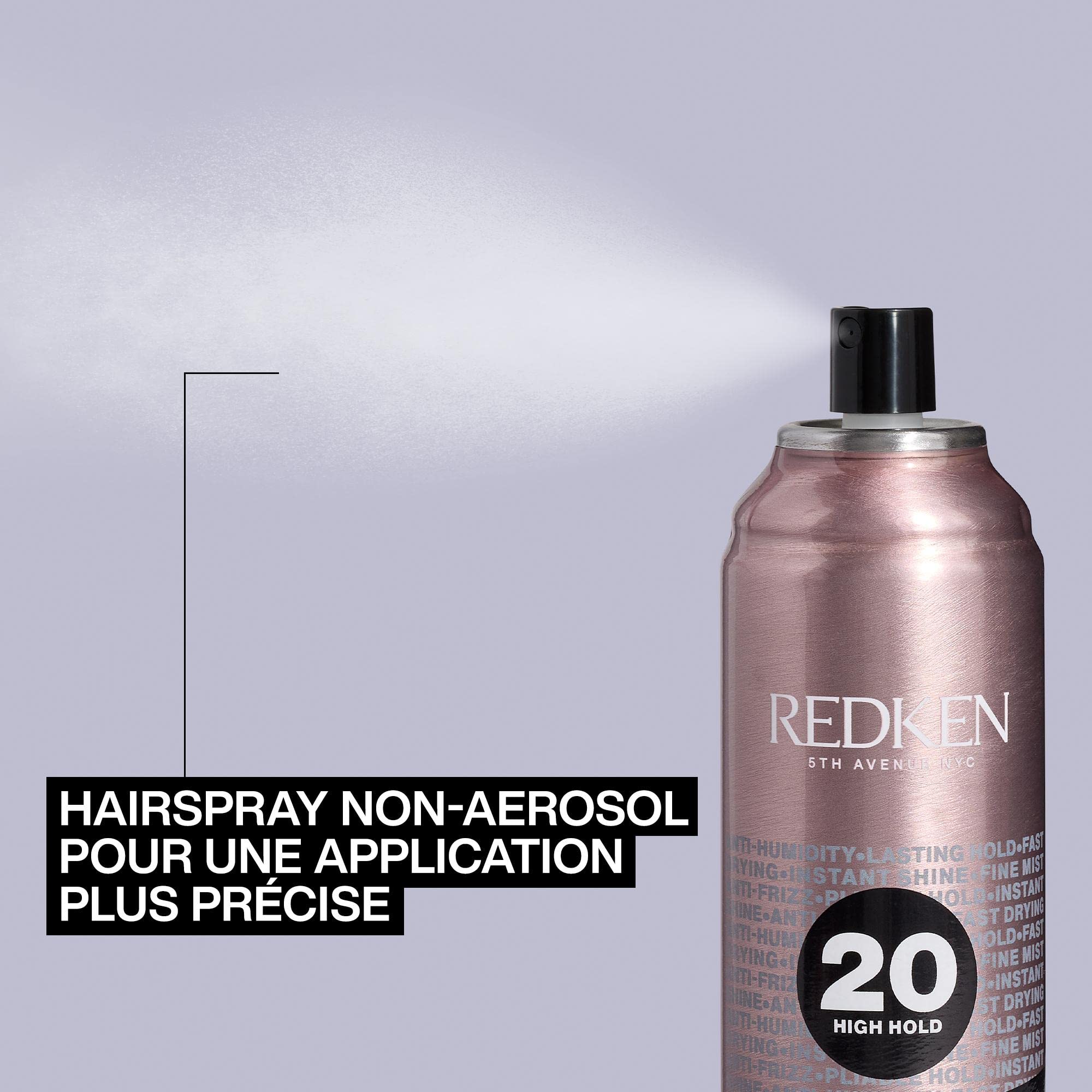 Redken, Laca de fijación anti encrespamiento sin aerosoles, Fijación firme y sin residuos, Fórmula vegana, Anti Frizz, 250ml (Paquete de 2)