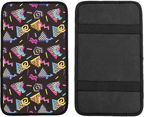 Miniatura 2 de Retro Fashion - Funda universal para consola central de automóvil de los años 80 y 90, estilo abstracto de los años noventa, funda universal para