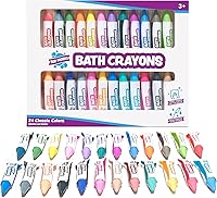 Vista 8 de Tub Works® Crayones de baño con aromas dulces Smooth™, juguete de baño, 12 unidades Crayones de baño no tóxicos y lavables para niños pequeños