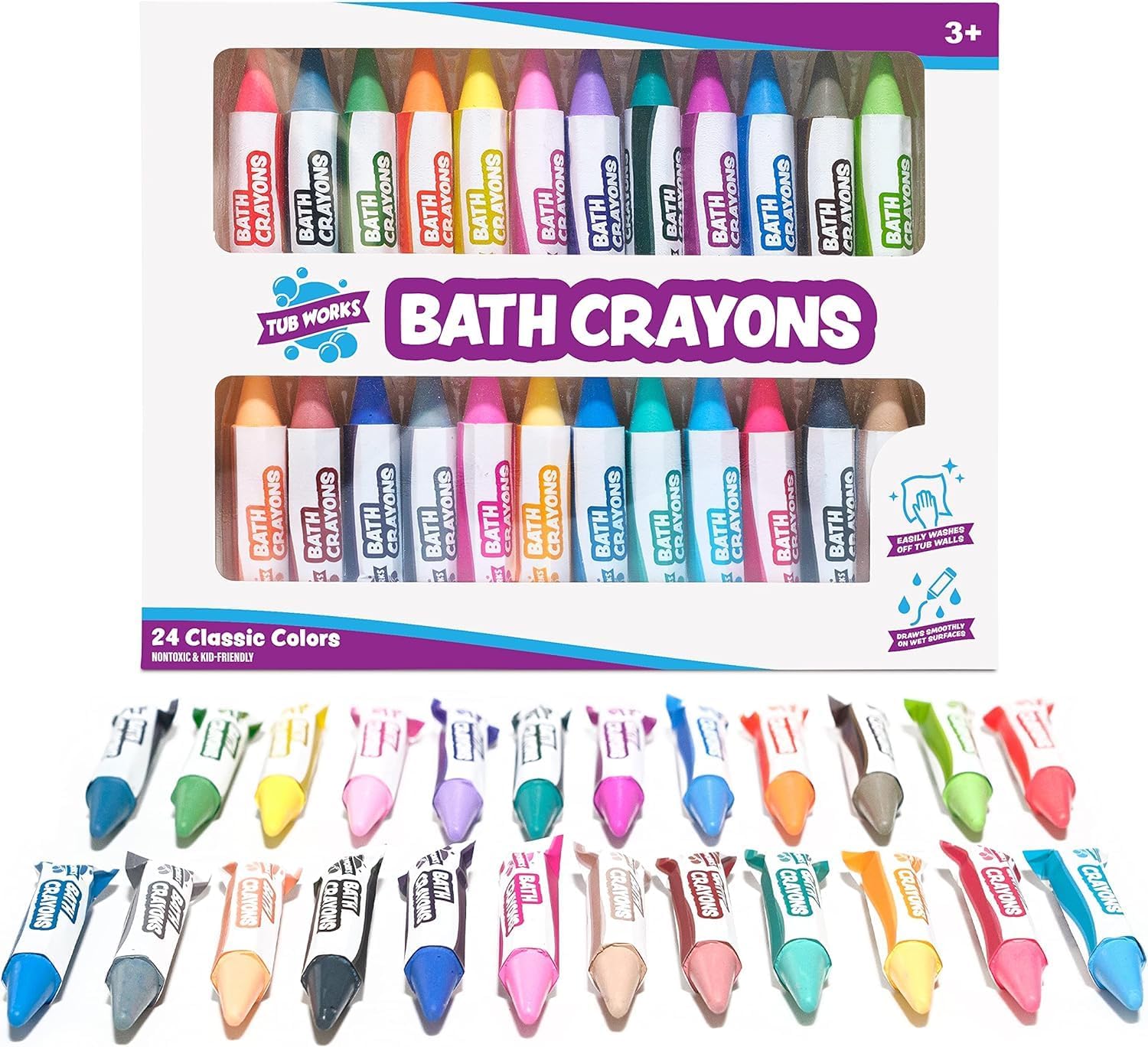 Bath Crayons, 24 Pack