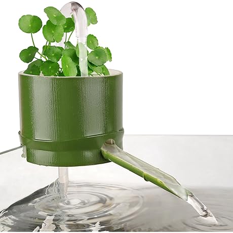 Simplified Simulated Bamboo Tube Fish Tank Waterfall Fountain Indoor Outdoor