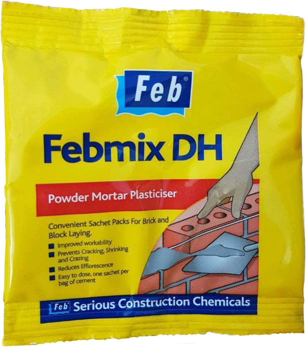 Febmix DH Powder Mortar Plasticiser for Cement, Bricks, Blocks Bricklaying