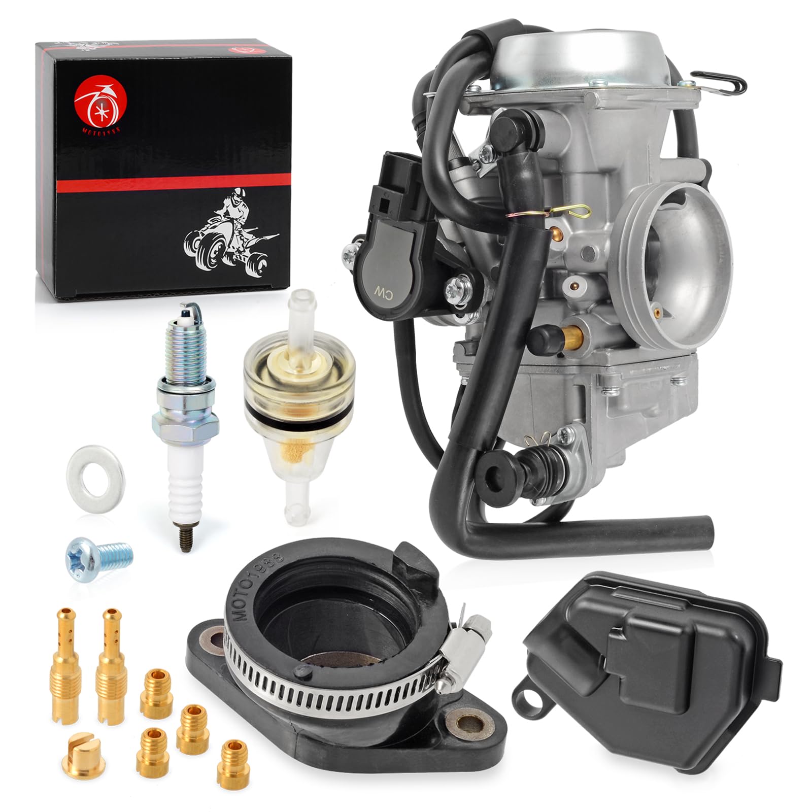Amazon.com: Carburetor & Intake Manifold Boot For Honda Rancher