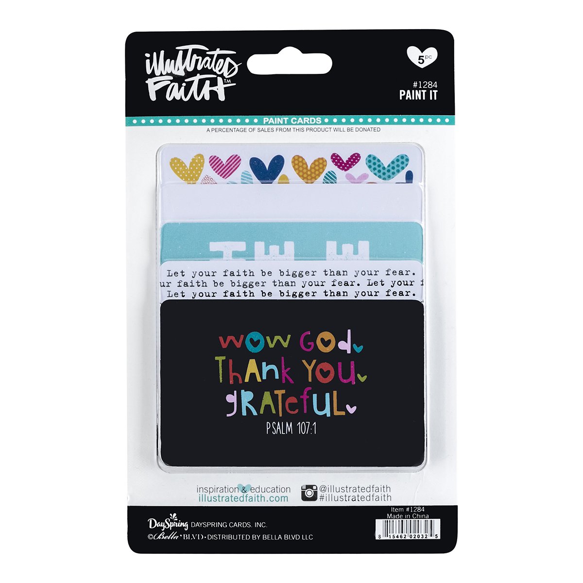 Bella Blvd Illustrated Faith Basics Paint It Paint Cards-, Multi