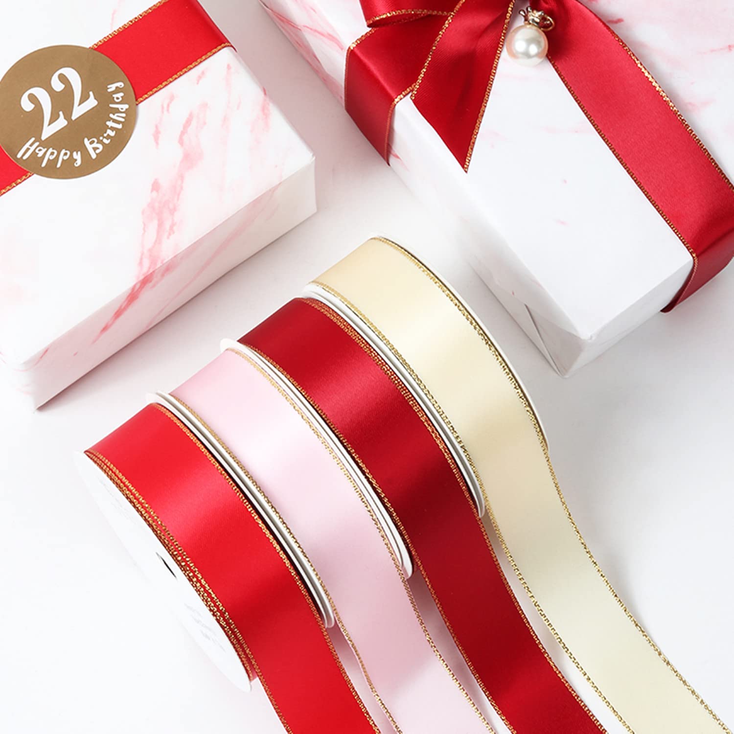 Dark Brown 38mm -Rubans En Satin De Soie De 25Yards, Fournitures De Bricolage, Nœud Fait à La