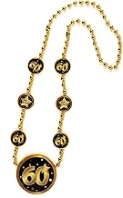 Tiwoca 60 Geburtstag Deko Kette schwarz/gold - Originelle Geburtstagsdeko 60 für einen gelungenen 60 Geburtstag Frau oder Mann
