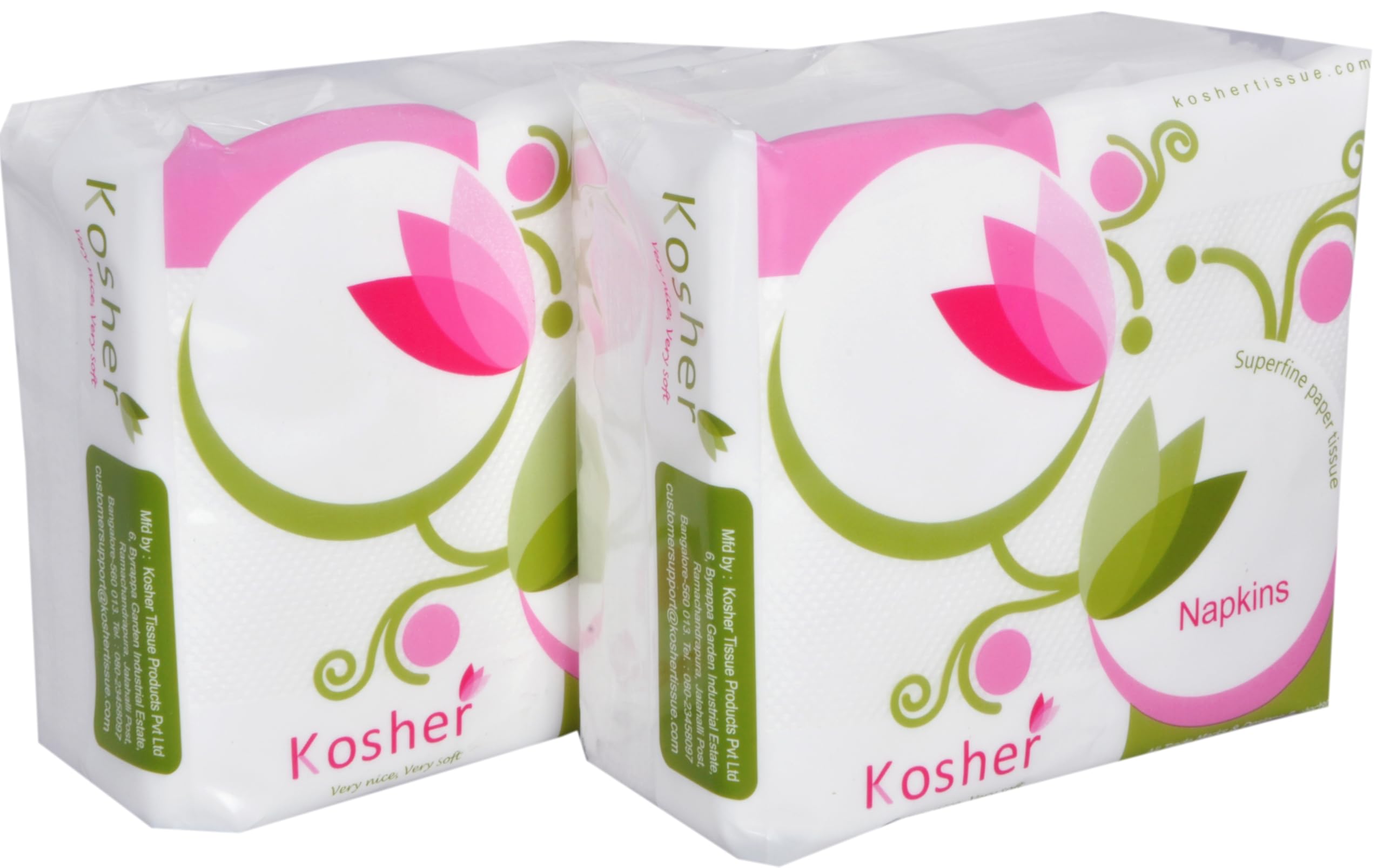 Kosher Tissue Paper Napkins/Table Napkins | 22 x 22 cm | 100 Pieces | Pack of 6 (600 Napkins)