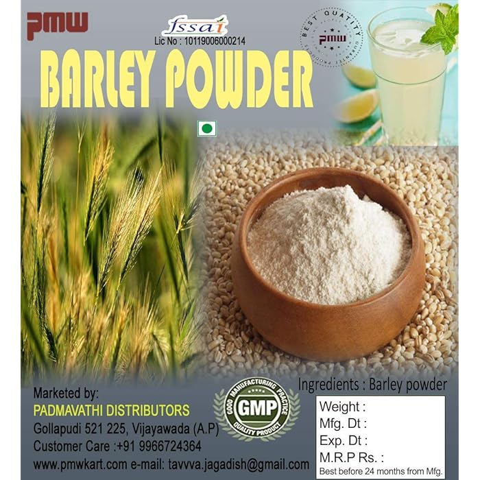 Buy Pmw Barley Atta Whole Hulled Barley Grains Powder Jav