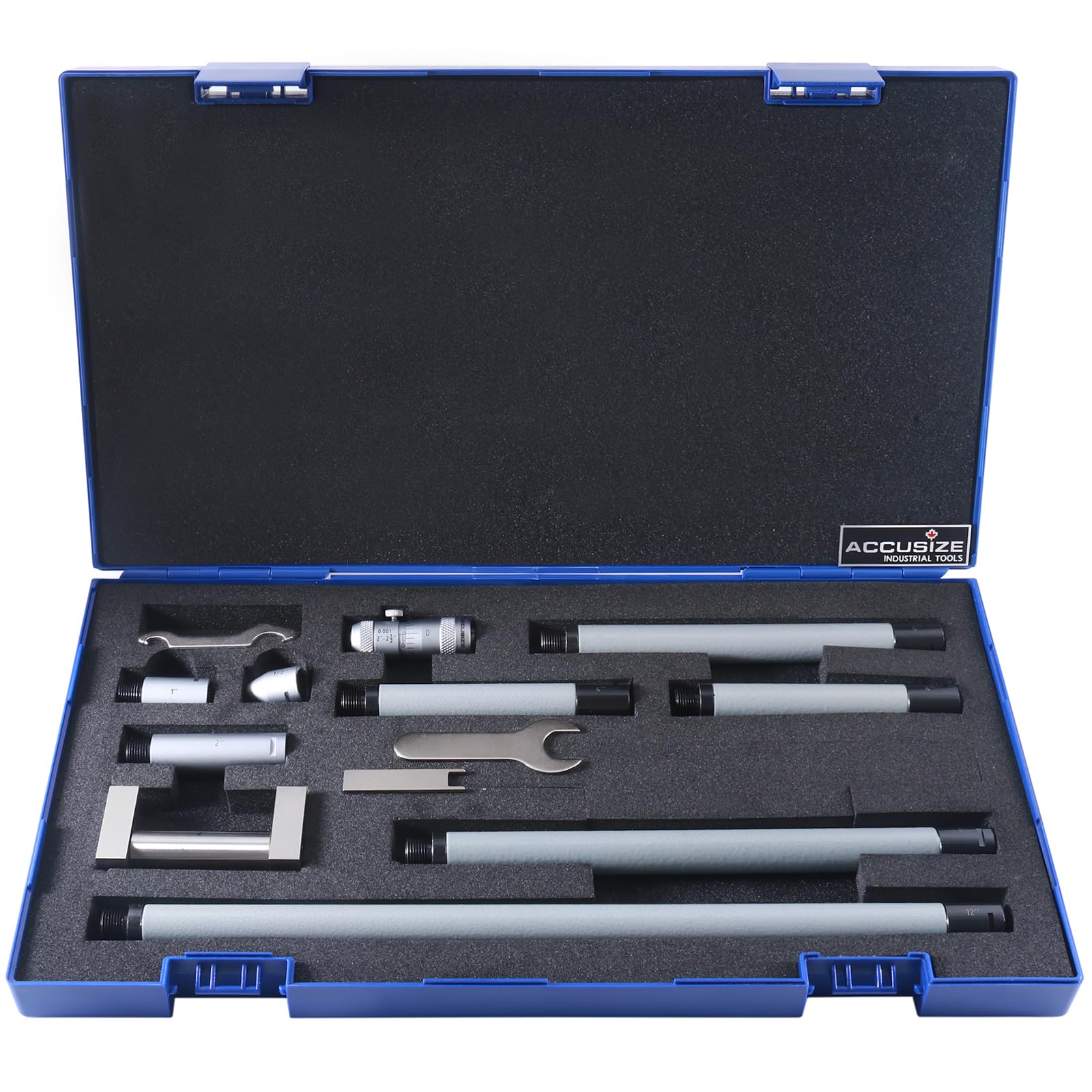 Accusize Inside Micrometer Set - 2-24 Inch Range -12