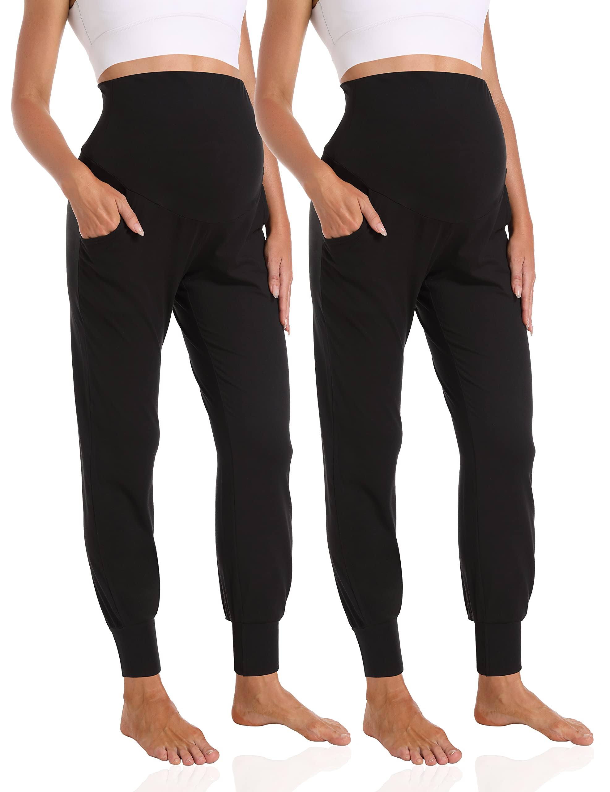 Foucome Women's Maternity Pants Stretchy Jogger Sweatpants