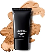 Jolie Mineral Liquid Powder Foundation SPF 15 1 Fl. Oz. Hypoallergenic - For All Skin Types (Natural Beige)