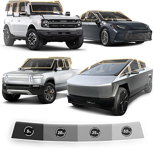 Miniatura 9 de ZUBER Kit de tinte de cerámica de carbono precortado. Incluye ventana de puertas delanteras. Elige cualquier tono de tintado. Se adapta