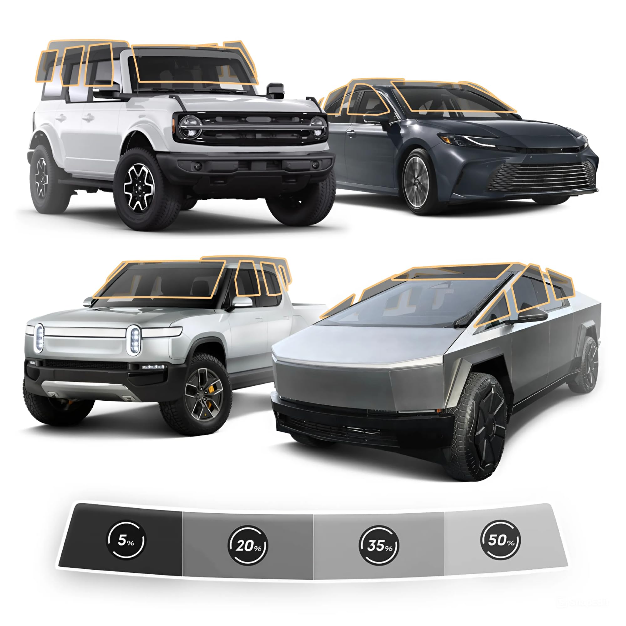 DeserTint Precut Window Tint for Cars