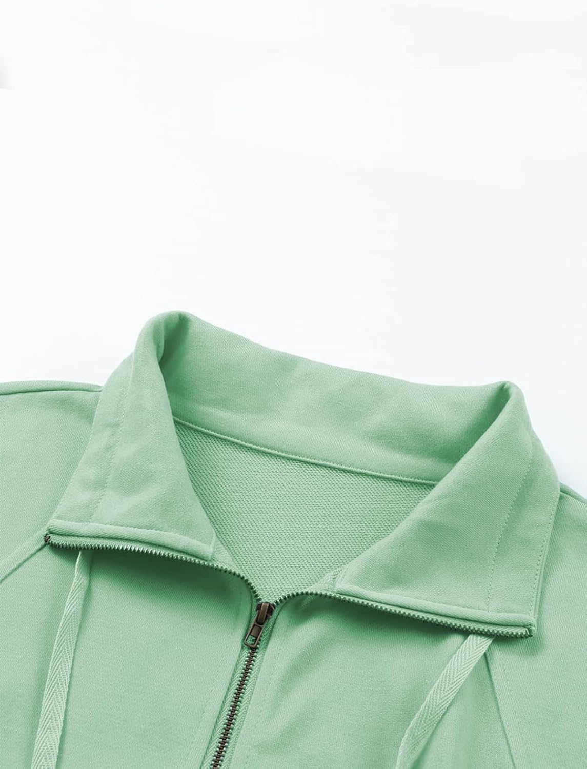 VISLILY Plus-Size-Sweatshirts for Women Oversized Half Zip Pullover Casual Long Sleeve Sweater Dressy Tops with Pocket XL-5XL - Image 4