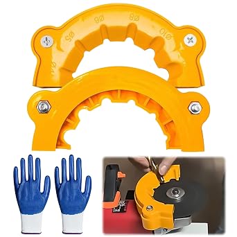2025 Drill Sharpener for All Bits 2 Pieces Drill Grinding Device Drill Grinder Drill Grinding Attachment Portable Drill Grinding Aid Drill Grinding Machine Set with Protective Gloves