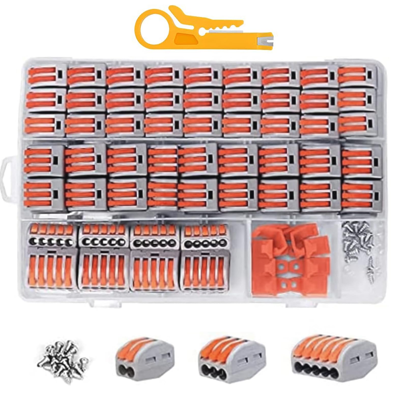 Terminales de alambre de conexión rápida, bloques de conexión eléctrica, conjunto, empalme de alambre, conectores, accesorios de cableado de construcción