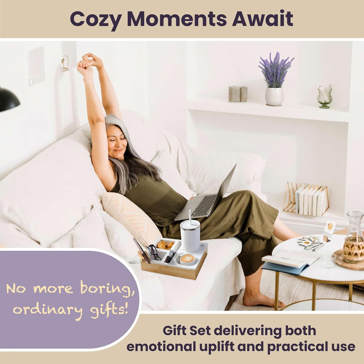 andJoy Lavender Get Well Soon Gift Baskets for Women – Comfort Care Package for Women After Surgery | Ideal as a Post Surgery Care Basket or Surgery Recovery Gifts for Her