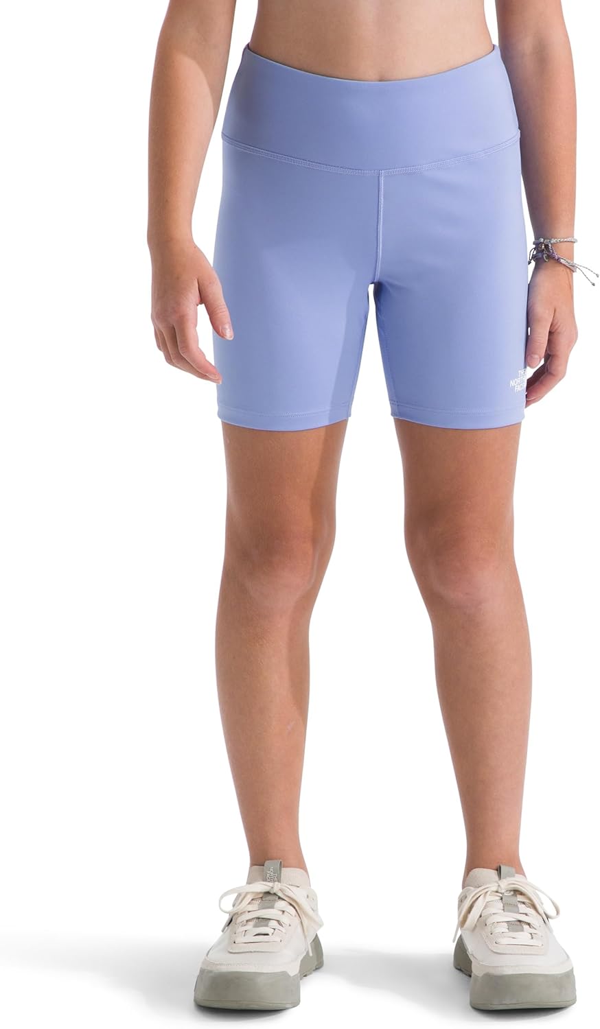 The North Face Girls' Flex Tight Shorts - Breathable Athletic Shorts for Kids, Moisture Wicking Fabric, Wide Waistband