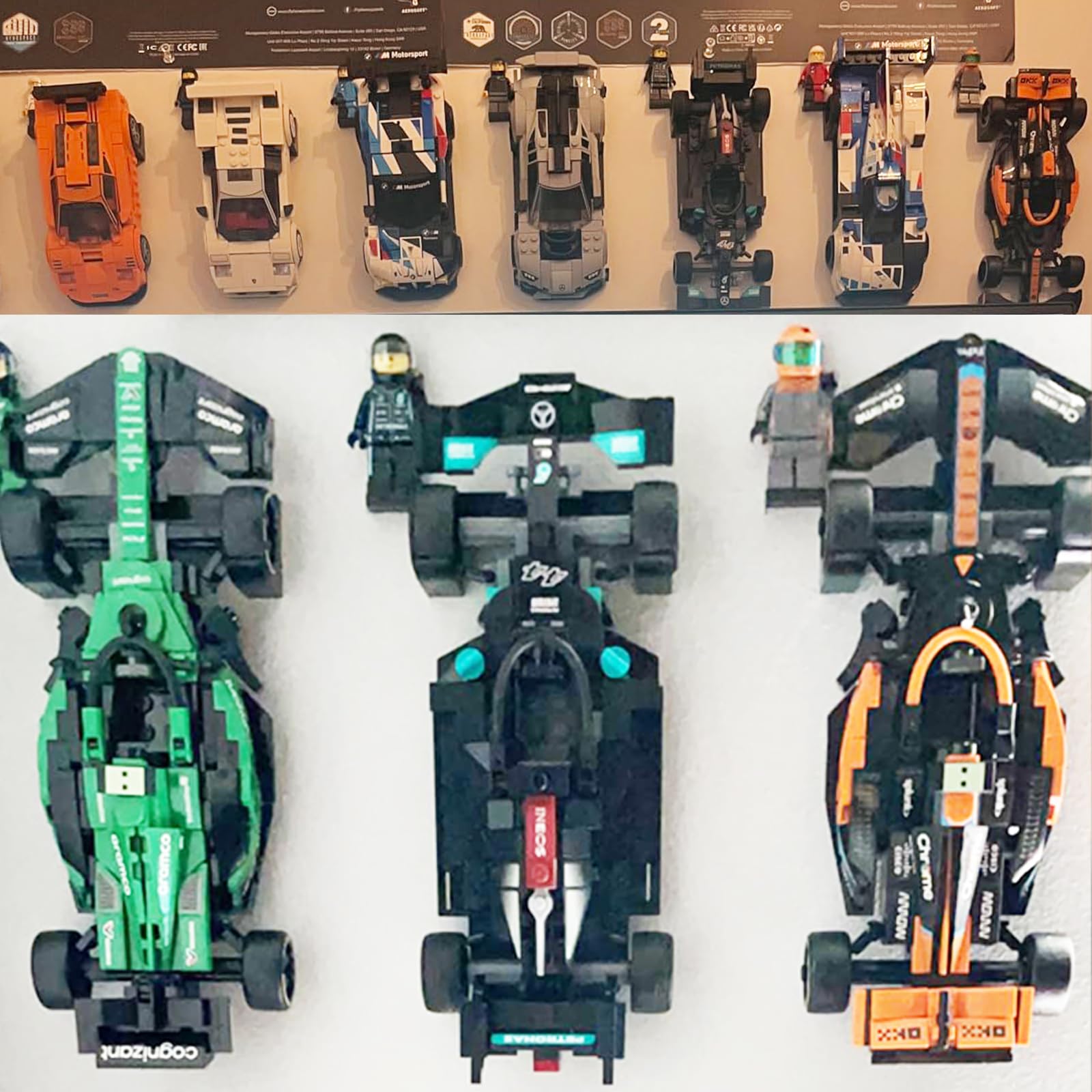 Amazon.co.jp: Legoスピードチャンピオンセット用ウォールマウント6個 