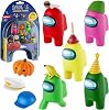 PMI.  Crewmate Figure | 1 Pack Containers 5 Toys Out of 16 Collectible Toys | Includes Peeled and Stuffed Versions | 1 Hidden Impostor | Mini Toys with 3 Hats Included | Childrens Toy