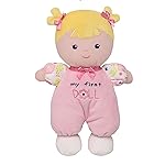 Baby Starters Plush 10 inch Snuggle Buddy My First Baby Doll with Embroidery, Blonde Hope, Pink
